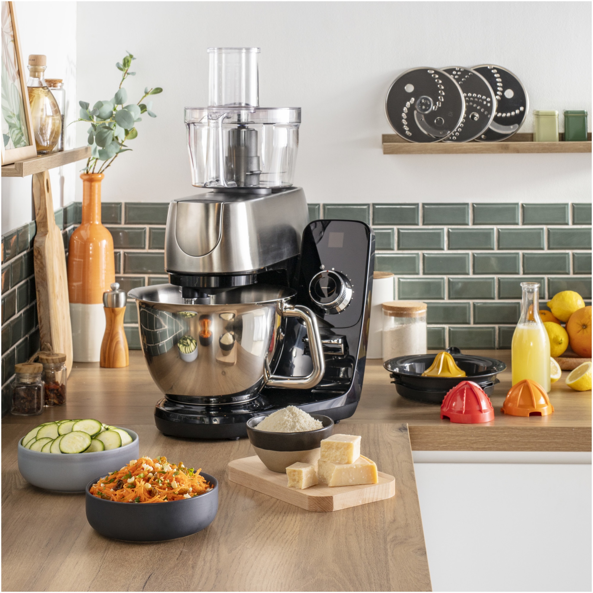 Set de 5 accesorii Tefal Fresh Box XF652038 pentru robotul de