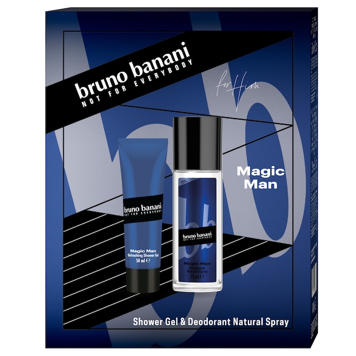 Bruno Banani Magic Man deodorant natural spray 75 ml + tusfürdő 250 ml férfi