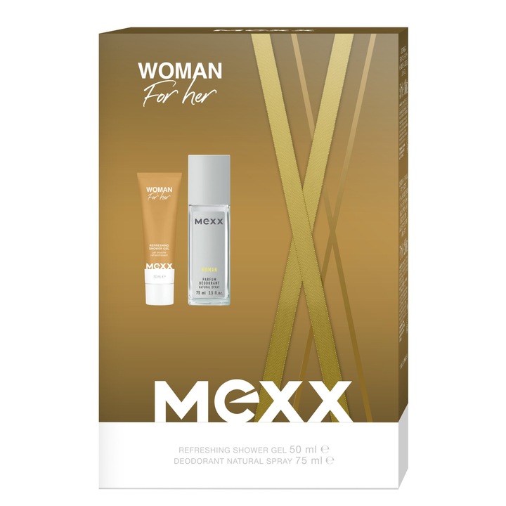Mexx Signature Woman deodorant natural spray 75 ml + tusfürdő 50 ml női