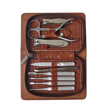Trusa profesionala manichiura Metal Needs 10 piese 789B
