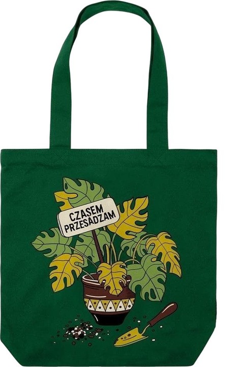 Válltáska, Nadwyraz.com, pamut, zöld