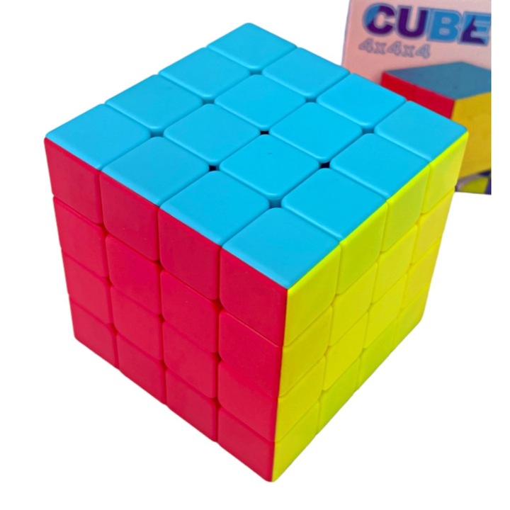 Rubik-kocka mérete 4x4, 6 cm, többszínű