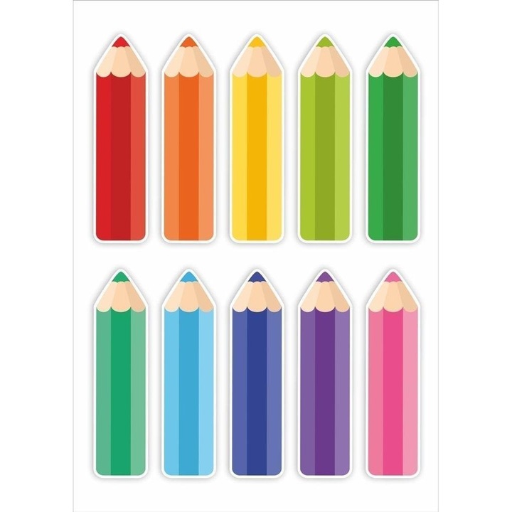 Set 10 creioane pentru scoala/gradinita, LearnHow, Multicolor