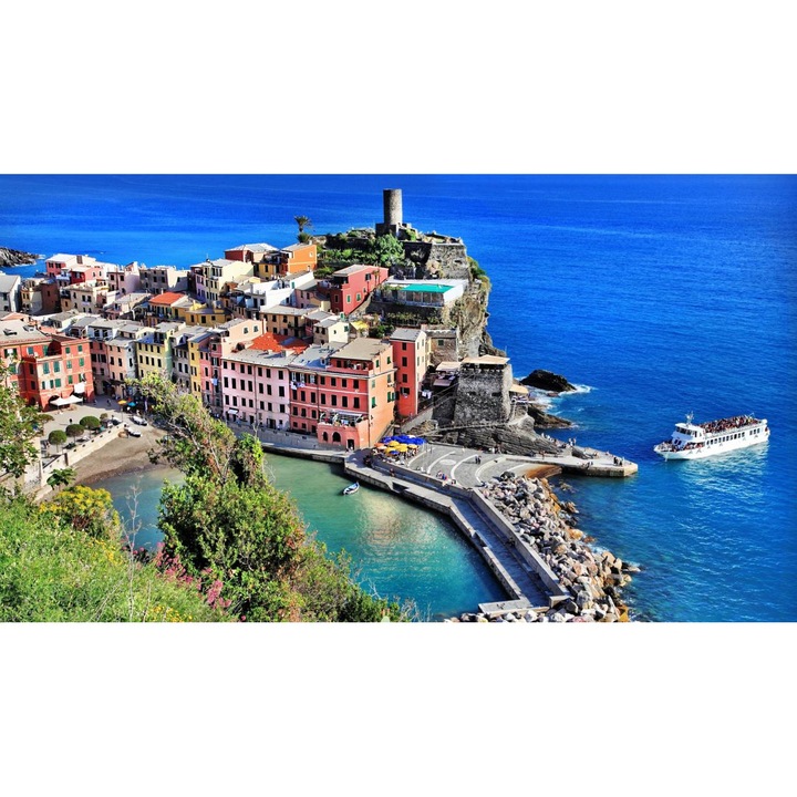 Öntapadó PVC tapéta - olasz falu Manarola 1, 100 x 150 cm