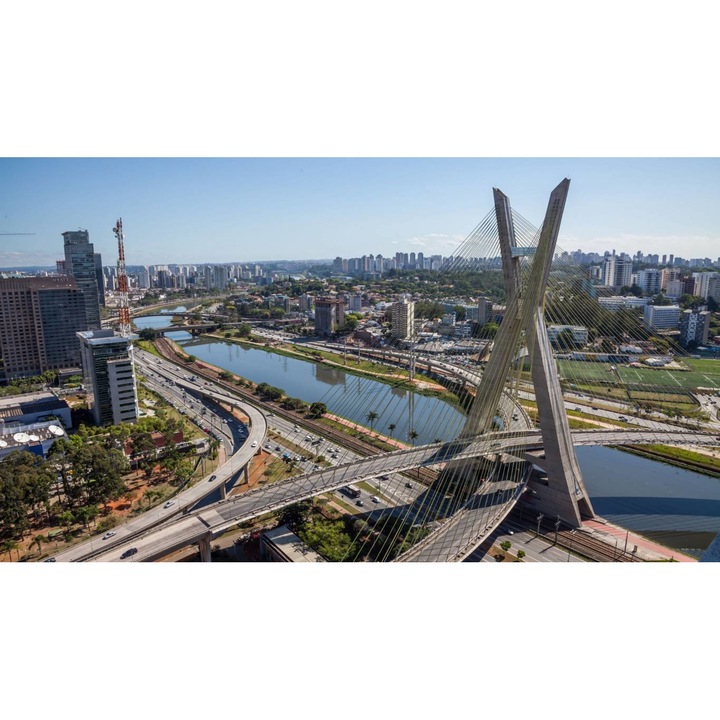 PVC öntapadó tapéta - Octavio Frias De Oliveira híd, 100 x 150 cm