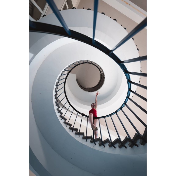 Öntapadó PVC tapéta - Csigalépcső, 100 x 150 cm