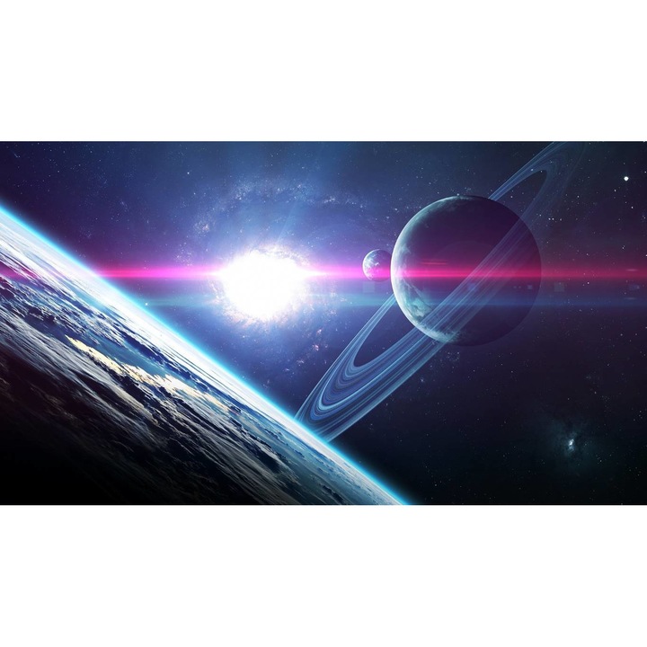 Öntapadó PVC tapéta - Szaturnusz és a Föld, 100 x 150 cm