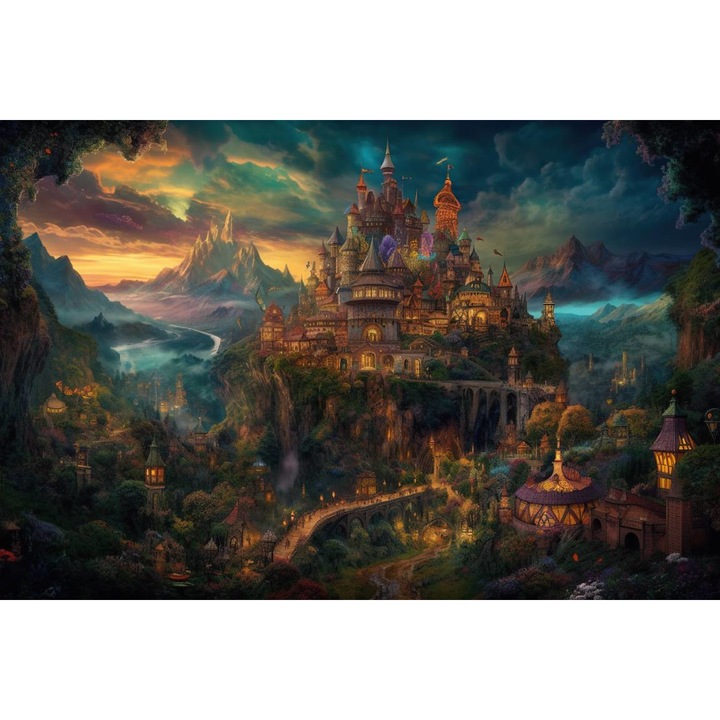 PVC öntapadós tapéta - The Castle In A Story World, 100 x 150 cm