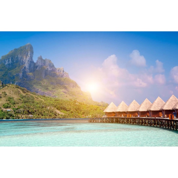 PVC öntapadó tapéta - Casutele De Langa Mare, 100 x 150 cm