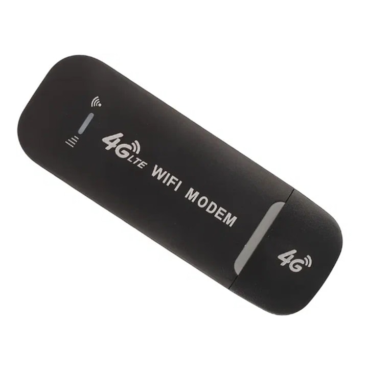 Modem USB WiFi 4G, NUODWELL, Plug and Play, 150Mbps, Suporta mai multi utilizatori, Usor de utilizat si de transportat, Pentru birou si acasa, 9.5x3.5x1cm, Plastic, Negru