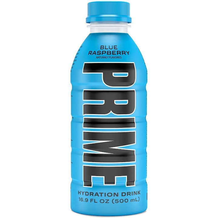 Bautura pentru Rehidratare cu Aroma de Zmeura Albastra, Prime® Hydration Drink USA Blue Raspberry, 500 ml