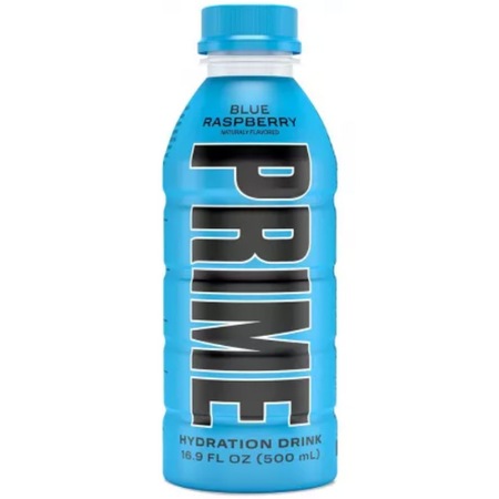Prime Hydration Drink, Bautura pentru Rehidratare cu Aroma de Zmeura Albastra, 500 ml