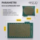 Set saltea si perna acupunctura 4FIZJO® pentru ameliorarea durerilor de spate, gat si a punctelor de presiune, relaxare musculara, Verde/Auriu