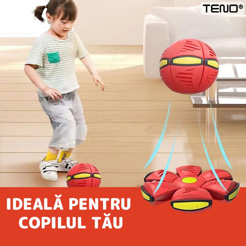Летяща топка, трансформируема във фризби диск Teno®, 2 режима на игра ...