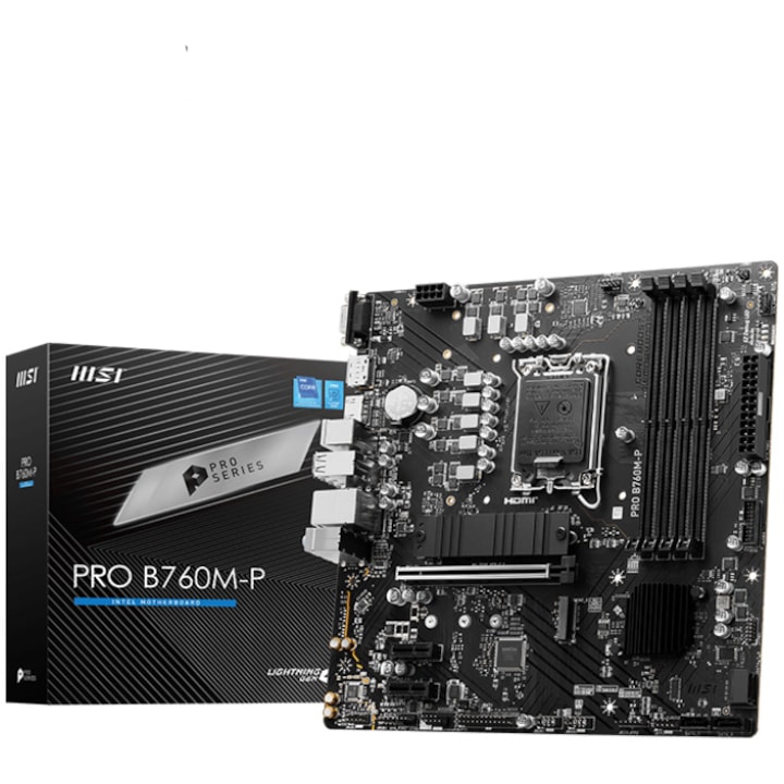 Дънна платка MSI PRO B760M-P DDR5, Socket 1700