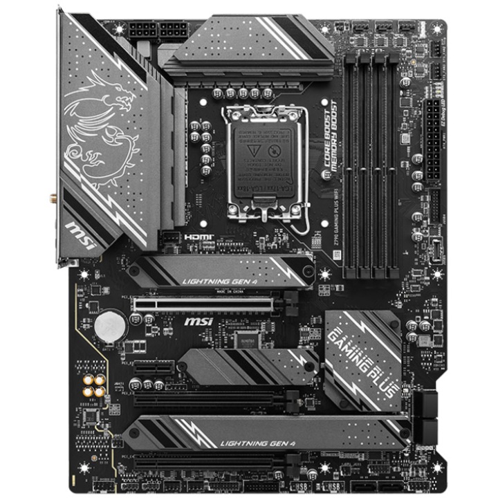 Дънна платка MSI Z790 GAMING PLUS WIFI DDR5, Socket 1700, WIFI