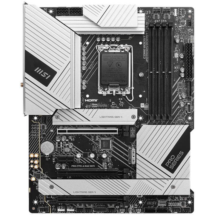 Дънна платка MSI PRO Z790-A MAX WIFI DDR5, Socket 1700, 14th Gen CPU, WIFI 7
