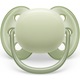 Set 2 suzete Philips-Avent SCF091/05, ultra soft 0-6 luni, Ortodontice, fara BPA, Verde/Bej