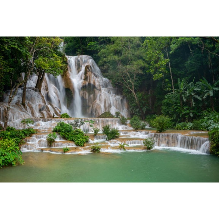 Öntapadó PVC tapéta - Forest Waterfall 3, 100 x 150 cm
