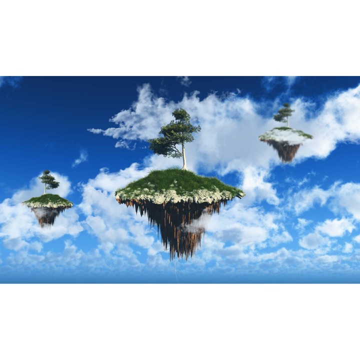 PVC öntapadó tapéta - Lebegő szigetek, 100 x 150 cm