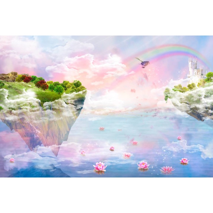 Sticker - Insule Plutitoare Intr O Lume De Poveste, 120x80 cm