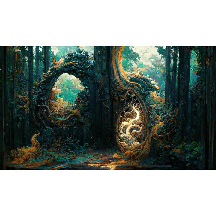 Öntapadó PVC tapéta - Magic Forest, 100 x 150 cm