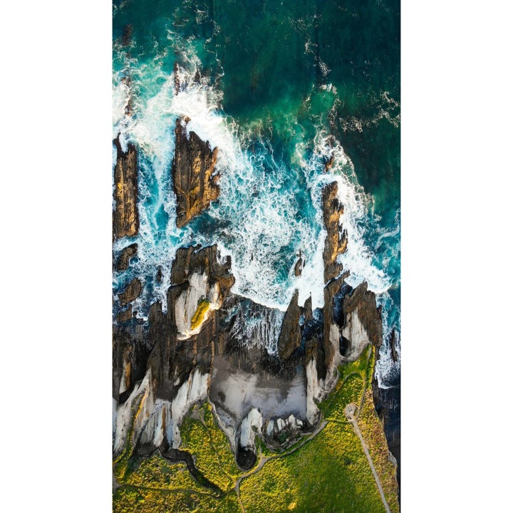 Öntapadó PVC tapéta - The Ocean and the Rocks, 100 x 150 cm