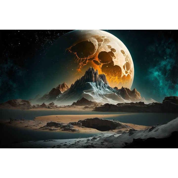 Öntapadó PVC tapéta - Night of the Moon, 100 x 150 cm