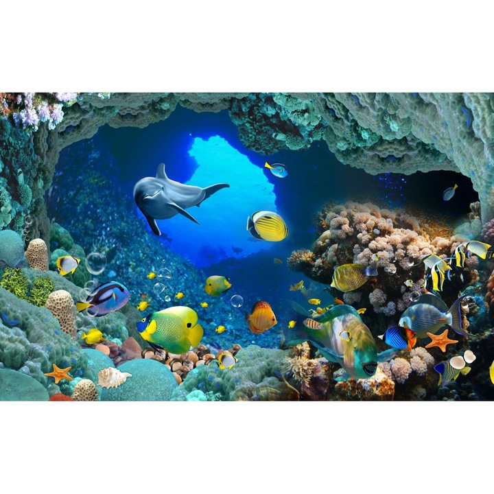 Öntapadó PVC tapéta - Life In The Ocean, 100 x 150 cm