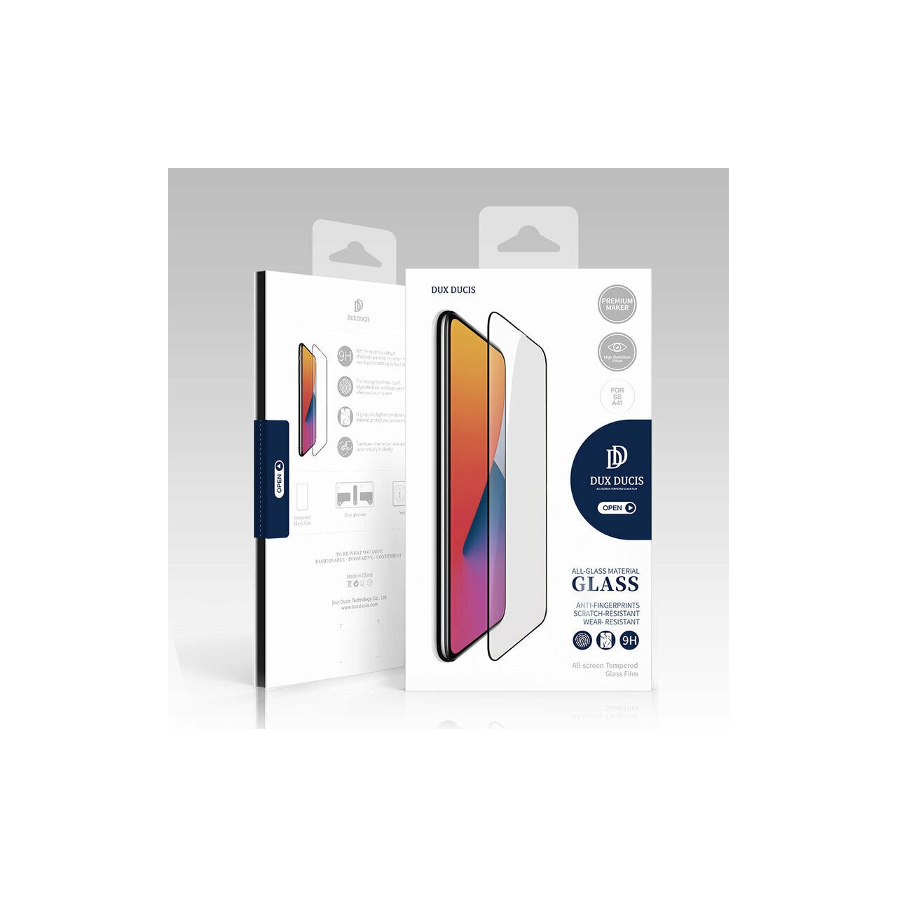 Folie pentru Honor X6a - Dux Ducis Tempered Glass - Black
