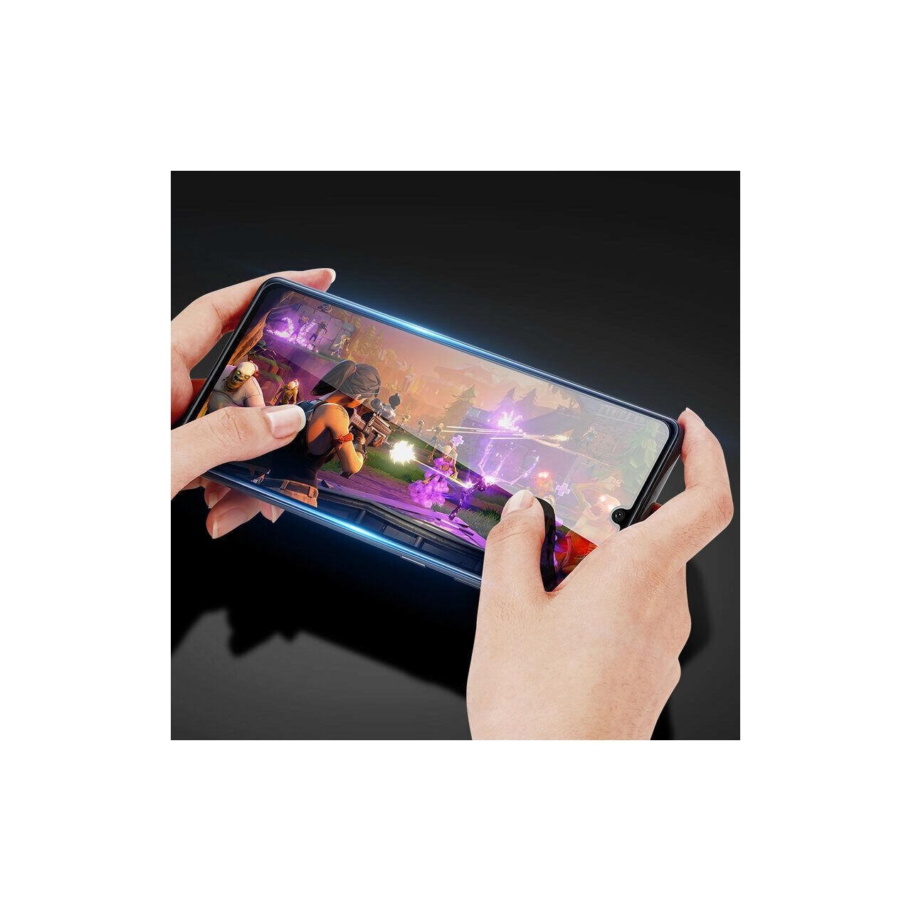Folie pentru Honor X6a - Dux Ducis Tempered Glass - Black