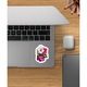 Set 3 bucati, Sticker decorativ, Flori de petunii, Rezistent la apa, NO1045, 6 cm, Multicolor
