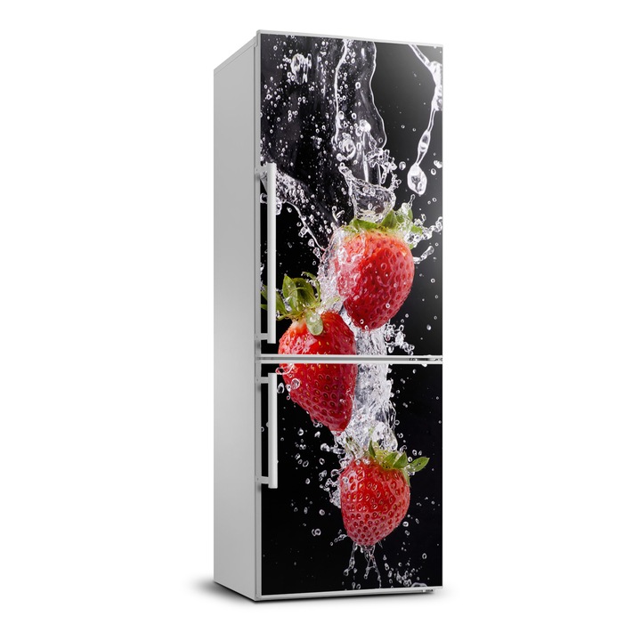 Stickere decorative. Tulup. autocolant pentru frigider. capsune. Roz. 70 cm x 190 cm. 010120180030000007045