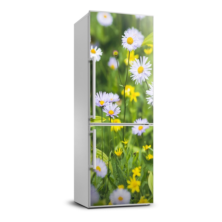 Stickere decorative. Tulup. autocolant pentru frigider. margareta. Verde. 60 cm x 180 cm. 010120180020000006281