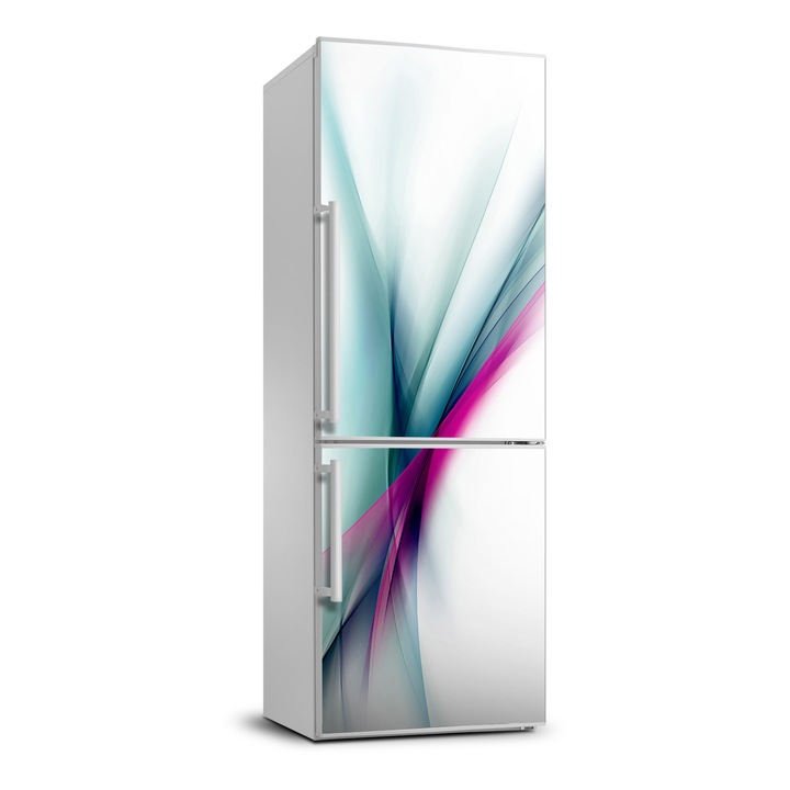 Stickere decorative. Tulup. autocolant pentru frigider. valuri abstracte. Albastru. 60 cm x 180 cm. 010120180020000006116