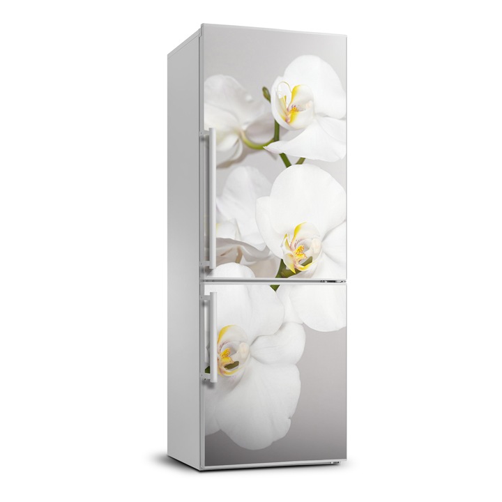 Stickere decorative, Tulup, autocolant pentru frigider, orhidee, Gri, 70 cm x 190 cm, 010120180030000006261