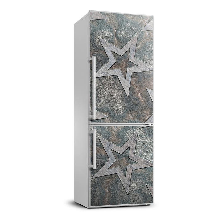 Stickere decorative, Tulup, autocolant pentru frigider, stea de piatra, Maro, 70 cm x 190 cm, 010120180030000005942