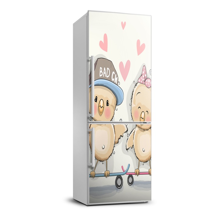 Stickere decorative. Tulup. autocolant pentru frigider. skateboard de pui. Verde. 70 cm x 190 cm. 010120180030000006157