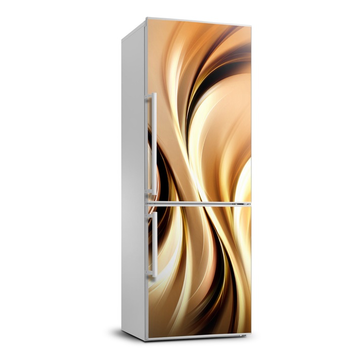 Stickere decorative. Tulup. autocolant pentru frigider. valuri abstracte. Negru. 60 cm x 180 cm. 010120180020000006121