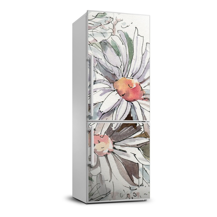Stickere decorative. Tulup. autocolant pentru frigider. margareta. Maro. 60 cm x 180 cm. 010120180020000006759