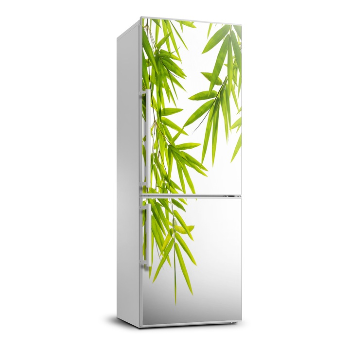 Stickere decorative. Tulup. autocolant pentru frigider. frunze de bambus. Verde. 70 cm x 190 cm. 010120180030000006488