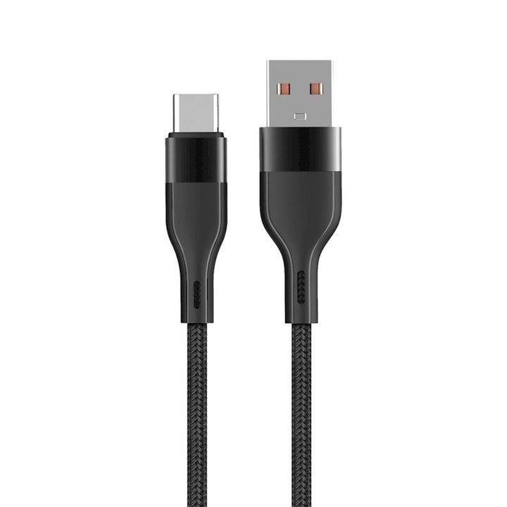Cablu Maxlife MXTC-07 USB - USB-C 1, 0 m 3A, negru