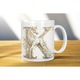 Cana cu initiala litera K, model unicorn, 330 ml