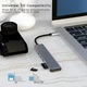 Хъб USB Type-C 7 в 2, Axeloni ®, мултипорт 2 x USB 2.0, 1 x USB 3.0 5Gbps, HDMI 4K 30Hz, четец на карти TD и SD карта, USB Type-C PD 100W, сив