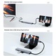 Хъб USB Type-C 7 в 2, Axeloni ®, мултипорт 2 x USB 2.0, 1 x USB 3.0 5Gbps, HDMI 4K 30Hz, четец на карти TD и SD карта, USB Type-C PD 100W, сив