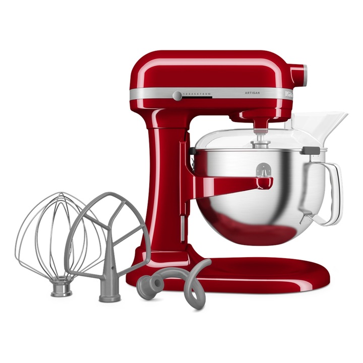 Mixer cu bol 5.6L, Artisan, Model 60, Empire Red - KitchenAid
