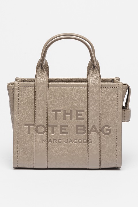 Marc Jacobs, Geanta tote din piele The Small, Grej