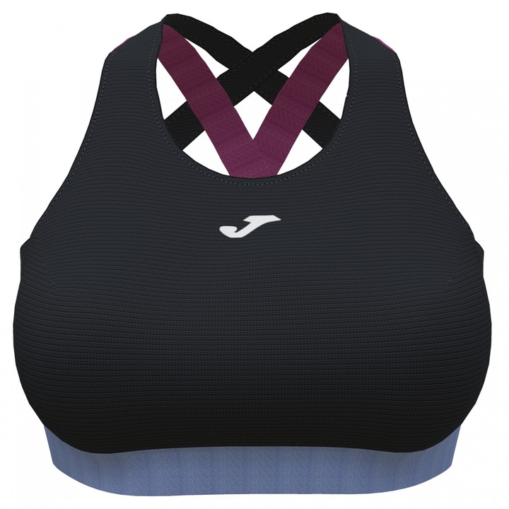 Bustiera California Joma, Negru/Albastru deschis, Negru