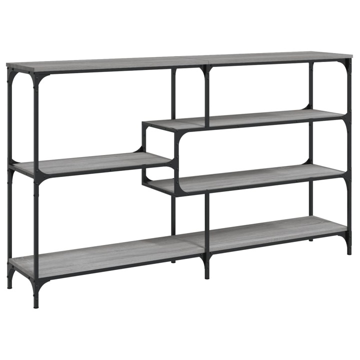 Masuta consola vidaXL, gri sonoma, 160x32x95 cm, lemn prelucrat, 24.82 Kg