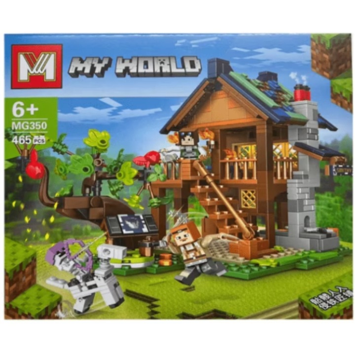 Set constructie My World- casuta MG350, 465 piese, 6+